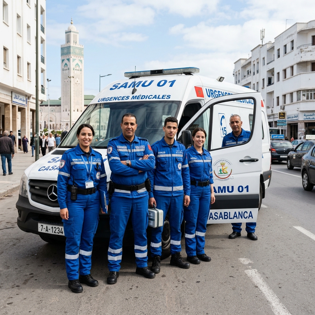 Équipe médicale Ambulance Casablanca