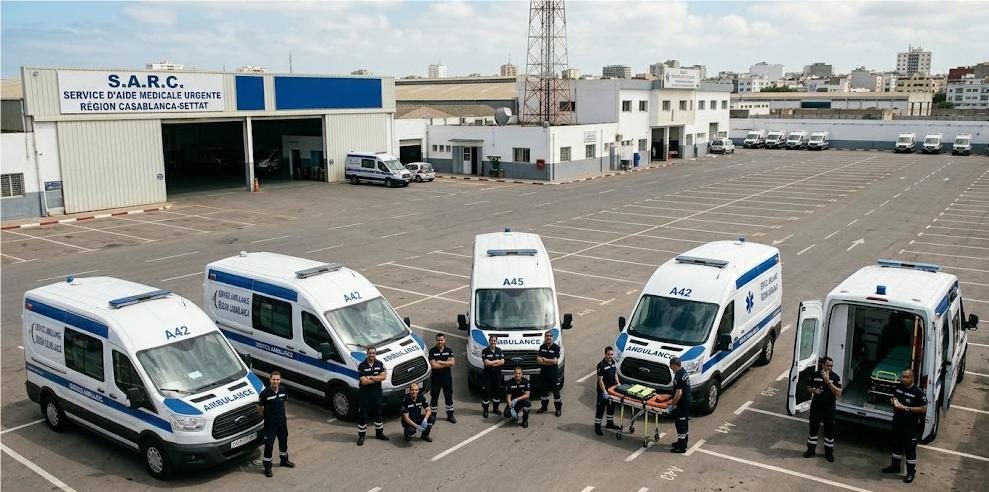 Ambulance Casablanca – Véhicule d'urgence médicale